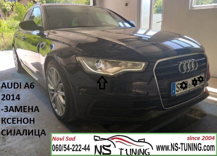 audi a6 c7 xenon farovi d3s sijalica philips zamena ugradnja novi sad tuning